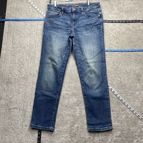Tommy Hilfiger Jeans Women's Size 6 Blue Straight Loose Pants - Picture 1 of 14